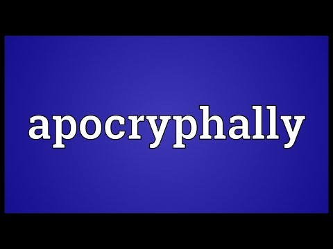 Header of apocryphally