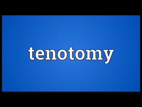 Header of tenotomy
