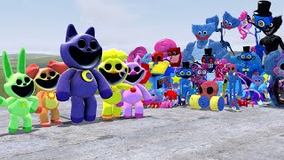 Catnap And Smiling Critters Vs All Poppy Playtime Characters In Garry's Mod!