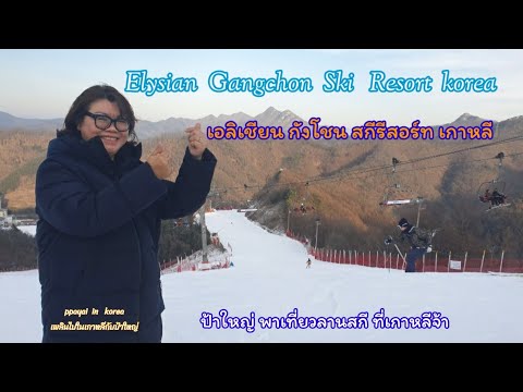 กินเที่ยวเกาหลี / หิมะ/หน้าหนาว/ เอลิเชียน ลานสกี / รีสอร์ต /พากินพาเที่ยว.ep.51