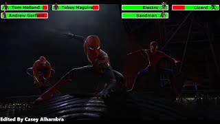 Spider-Man No Way Home 2021 Final Battle With Healthbars 12
