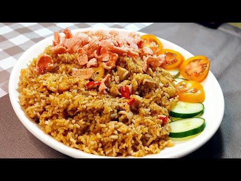 NASI GORENG USA(UDANG SOTONG AYAM)/Shrimp squid chicken fried rice