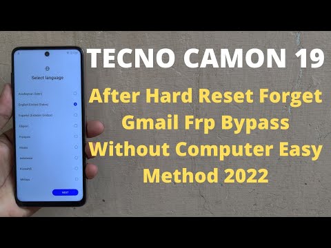 Tecno Camon 19 Frp Bypass Easy Method | How To Skip Tecno Camon 19 Frp Bypass Easy Method | How To Skip