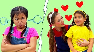 Jannie & Ellie Learning about Jealousy & Rules of Behavior | Good & Bad Behavior