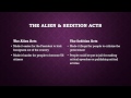 Alien And Sedition Acts Alien And Sedition Acts