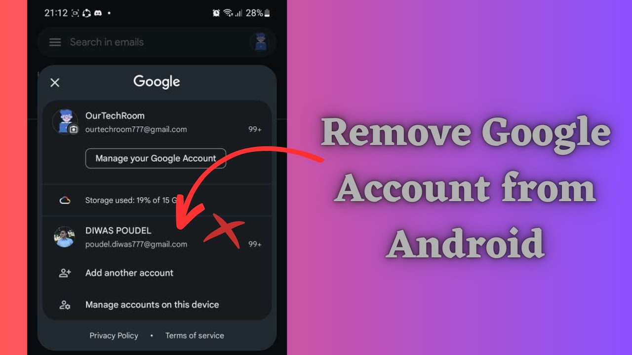 How to Remove Google Account from Android ? How to Remove Google Account from Android ?
