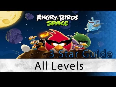 Angry Birds Space - 3 Star Walkthrough All Levels (Pig Bang, Cold Cuts, Danger Zone, Eggstroids)