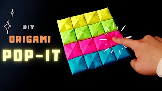 Ori̇gami̇ Pop-İt Yapimi Diy Pop-It Fidgets Diy Viral Tiktok Fidget Toys
