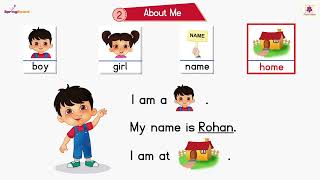 About Me Springboard Jr Kg Reader Periwinkle