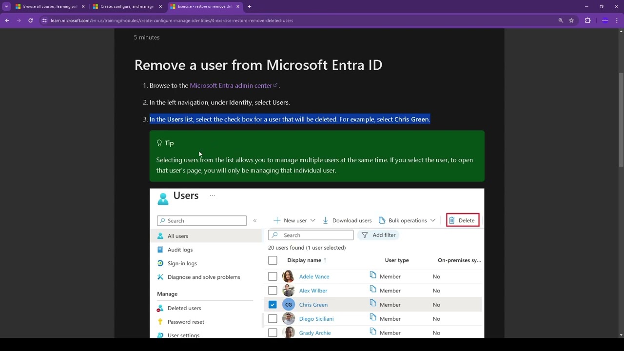 Microsoft Azure restore or remove deleted users Microsoft Azure restore or remove deleted users