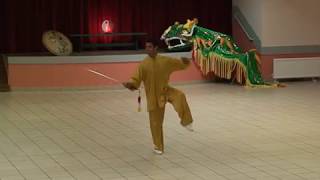 Démonstration de tai chi chuan à la faute sur mer