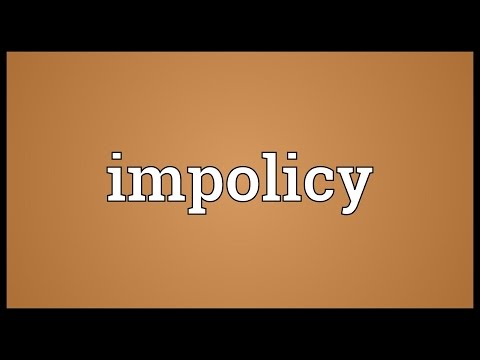 Header of impolicy