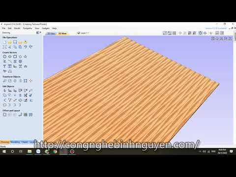 Tấm ốp cnc 3D PANEL - Vách CNC hoa văn sóng By Binh Nguyen CNC