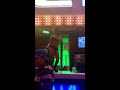 Hot girl dancing on a bar in Las Vegas wearing a bikini,