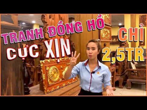 Tổng Hợp tranh đồng hồ gỗ Hương | Chỉ với 2,5tr