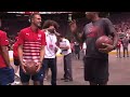 Thierry Henry v Aaron Ramsey in epic basketball shoot-out