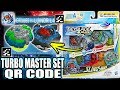 QR CODES TURBO MASTER SET BEYBLADE BURST TURBO APP COLLAB