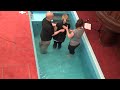 Aggys Baptism - the dunking