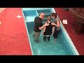 Aggys Baptism - the dunking