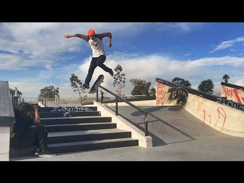 Late Back Foot Varial Heelflip Boardslide A Rail!! - WTF - Morgan Lassley