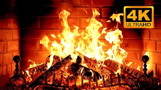 Fireplace 4K Uhd Fireplace With Crackling Fire Sounds. Fireplace Ambience