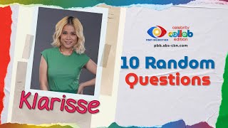 Random Question Challenge With Klarisse De Guzman Pinoy Big Brother Collab