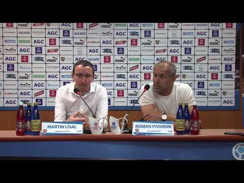 Tiskov konference hostujcho trenra po utkn Teplice - Brno (13.5.2018)