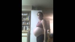 38 Weeks Pregnant Doing The Belly Roll