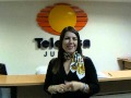 Roxana Diaz mandando un saludo para Localidadvip