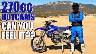 Yamaha YZ250FX vs 270cc + Hotcams - back to back comparison on MX track