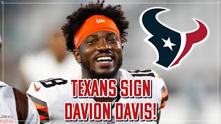 Texans Sign Davion Davis