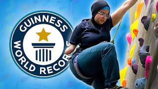 One handed climber pushes the limits - Guinness World Records