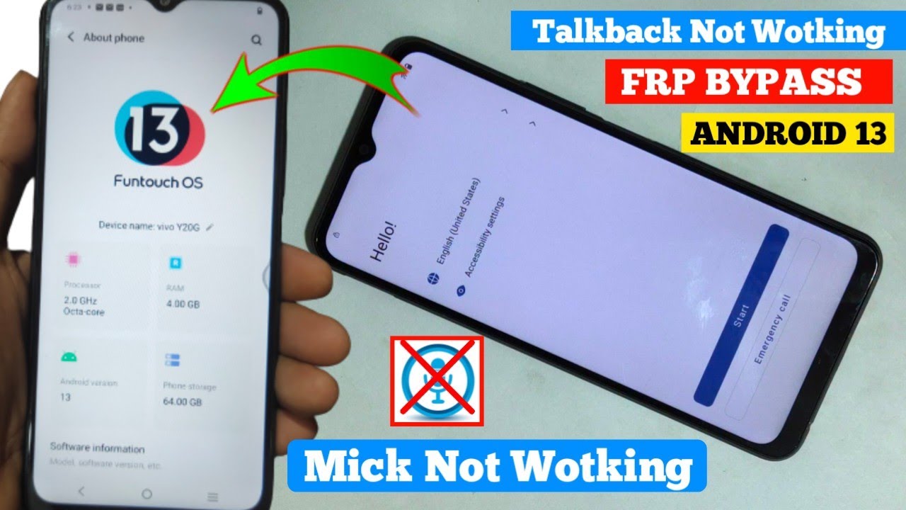 Vivo Y20 FRP Bypass Android 13 || Mick Not Working || Vivo Y20 FRP Bypass Android 13 || Mick Not Working ||