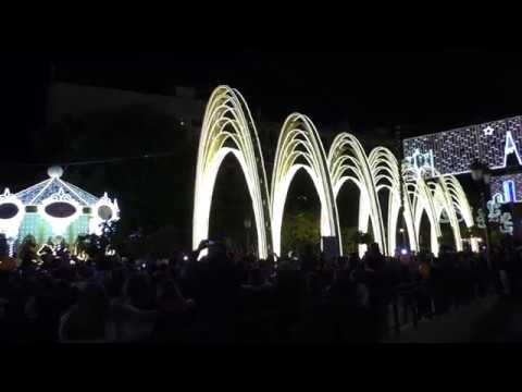 Inauguración del Alumbrado Navideño en Puente Genil Navidad 2018