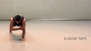 Plank on Hands with Elbow Taps