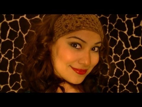 How To Crochet A Head Band / Ear Warmer With Flower - YouTube