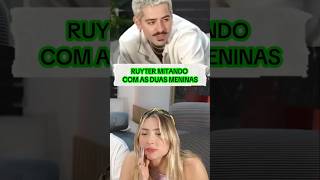 Ruyter Mitando Com As Duas Meninas.