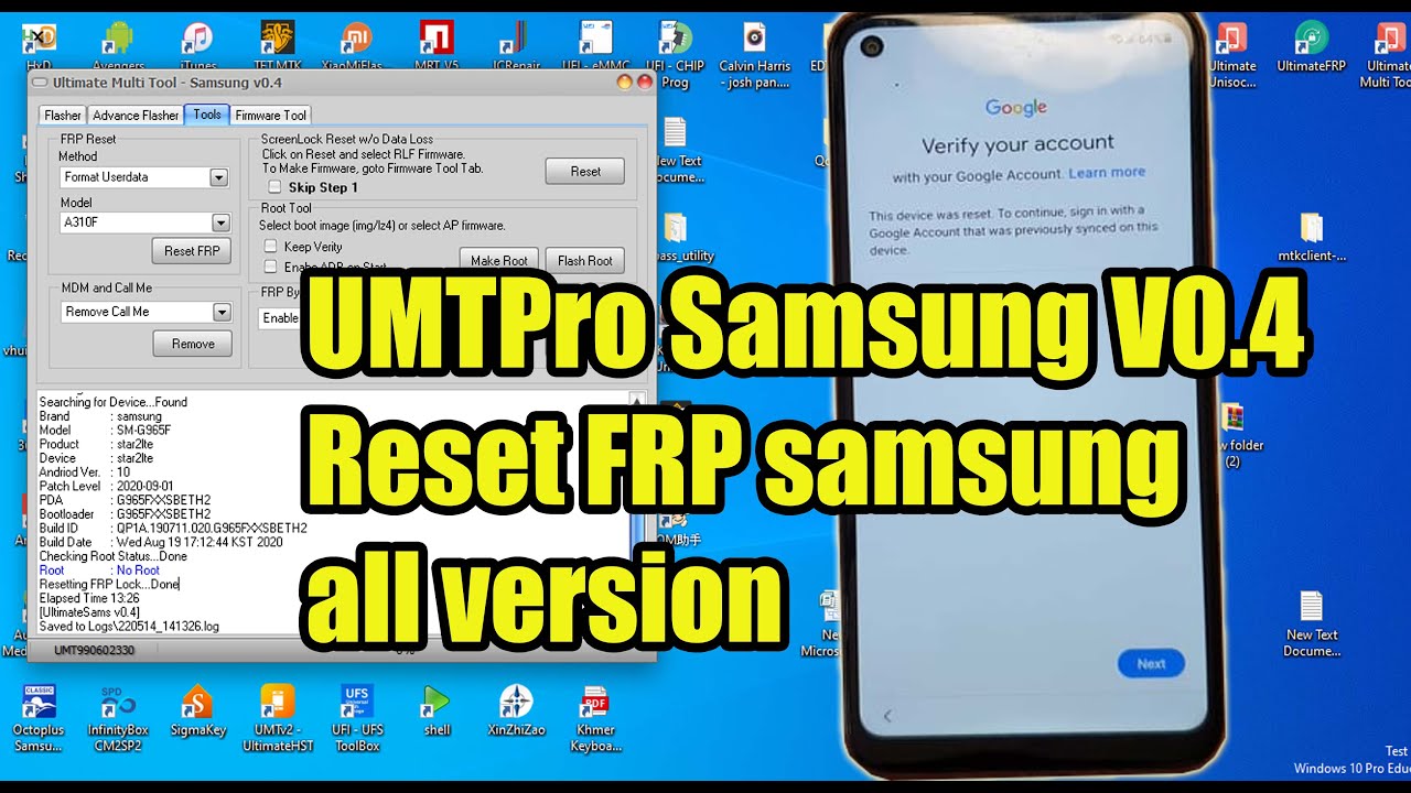 samsung s9 plus bypass frp with UMTPro samsung s9 plus bypass frp with UMTPro