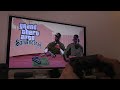 GTA San Andreas iPhone 5S PS4 Wireless Controller SAMSUNG SMART TV HD Gameplay Test