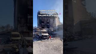İzmir Gaziemir Yangın Sonrası Galericiler Sitesi