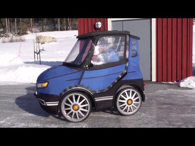 Tiny Practical Bicycle Car Protects Rider From Elements - Video