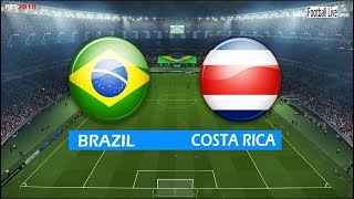 PES 2018 | BRAZIL vs COSTA RICA | Full Match & Amazing Goals | Gameplay PC | Brasil x Costa Rica