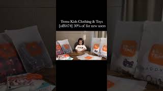 Temu Kids Fashion Try On Haul Clothing And Toys