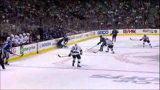 Mike Richards hit on Alexandre Burrows. Los Angeles Kings vs Vancouver Canucks 4/11/12 NHL Hockey
