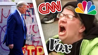 WATCH: Trump Walks to Church Destroyed by Rioters -- Media Blasts Him