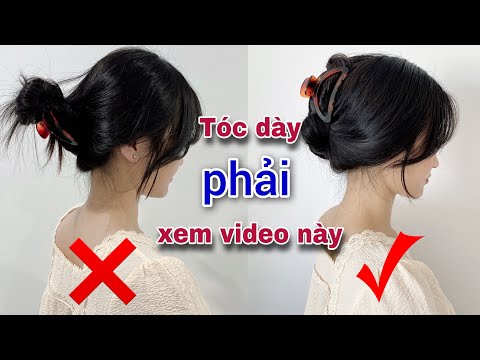 Cách kẹp tóc càng cua DÀNH RIÊNG CHO TÓC DÀY | Sollii Rose