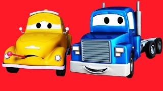Carl el Super Camión con sus amigos Tom la Grúa, la Ambulancia y muchos más en Auto City