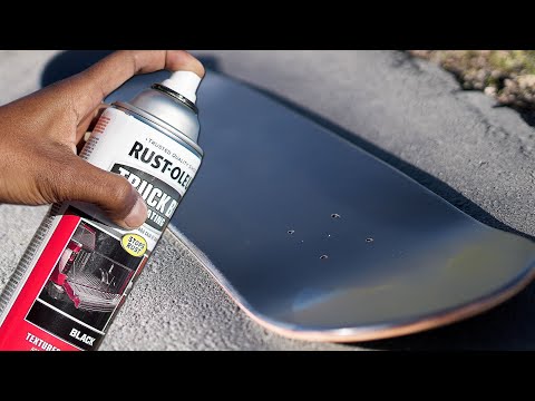 DIY SPRAY ON GRIPTAPE?! SKATE HACKS!