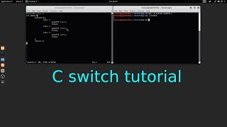 C Programming switch tutorial in Linux