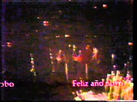 Veronica - klok & vuurwerk, bumper en aankondiging Marijke Benkhard (1985-1986)